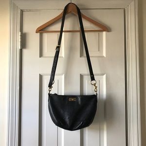 J Crew leather cross body bag